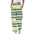 thumbnail image 2 of 2025, Women's Loose Casual Printed Pocket Drawstring Trousers, 2 of 5