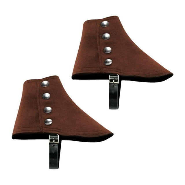 Polainas de gánster para hombre, regalo de Halloween, accesorios fotográficos, fundas para botas de pirata medieval de los años 20 Café
