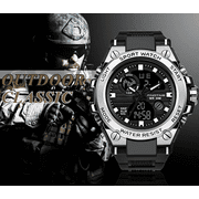 Findtime Mens Military Watch Outdoor Sports Electronic Watch Tactical Army Wristwatch LED Stopwatch Waterproof Digital Analog Watches