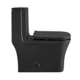 thumbnail image 3 of Concorde One-Piece Square Toilet Dual-Flush in Matte Black 1.1/1.6 gpf, 3 of 14