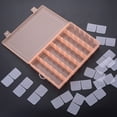 thumbnail image 5 of Manunclaims 36 Grids Plastic Organizer Box with Adjustable Dividers, Clear Storage Container for Beads Jewelry Fishing Tackles Letter Board Letters with Label Stickers, 5 of 8