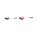thumbnail image 4 of ziyahi Stainless Steel Multimeter Test Hook Clip Portable Replacement Nylon Wrapping 4mm Socket Probe Needle Accessories Red Black, 4 of 6