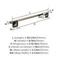 thumbnail image 6 of Amerock Stature Brushed Nickel 18 inch (457mm) Towel Bar, 6 of 8