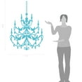 thumbnail image 2 of Large Antique Design Vinyl Chandelier Wall Decal Art, 2 of 4