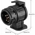 thumbnail image 5 of Adaptador de remolque de 13 pines a 7 pines, enchufe de remolque de 12 V, barra de remolque, enchufe impermeable de 13 a 7 pines para coche., 5 of 5