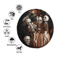 thumbnail image 4 of Susaid Whimsical Halloween Skeletons Print Water Proof Spare Tire Cover Wheel Tire Dust-proof Cover Fit Trailer, RV, SUV and Many Vehicle-17 inch, 4 of 6