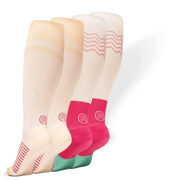 Gripjoy Compression Socks with Grip for Women, Mens Compression Socks, Pregnancy Compression Socks