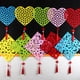 thumbnail image 2 of 1 paquete de artesanías de espuma en forma de corazón para vajilla, ventana, puerta, cortina de cadena, boda Azul Zulema Decoración colgante de forma de corazón, 2 of 8