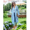 thumbnail image 5 of EKOUAER Womens Robes Lightweight Soft Knit Bathrobe Full Length Sleepwear with Pockets Ladies Loungewear, 5 of 6