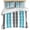 Blue, variant on 3 Piece Grey Aqua Stripes,Duvet Cover Set California King,Microfiber Comforter/Quilt Cover with Corner Ties and 2 Pillowcases,Abstract Contemporary Minimalist Geometric Bedding with Zipper Closure
