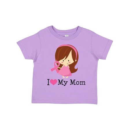 

Inktastic Breast Cancer Mom Support Gift Toddler Toddler Girl T-Shirt