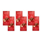 RED Chocolate Milk Chocolate with Hazelnut and Macadamia - Piece Count: 6 Pack - Size: 3.53oz /100g EACH
