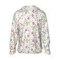 thumbnail image 1 of Vsdgher Roses Flowers Print Adult Hoodie Shirts Rash Guard for Men Women,Long Sleeve Sun Protection Fishing Shirts for Athletic Running Swim-3X-Large, 1 of 7