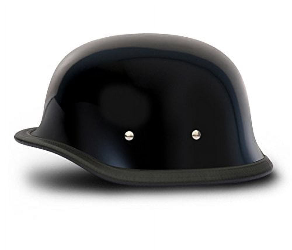Daytona German Novelty Big German Dull Gloss Black Motorcycle Helmets