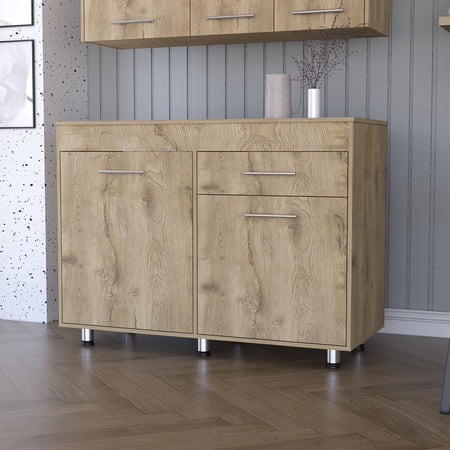 GeeHome Josephine 1-Drawer Rectangle Base Cabinet Macadamia