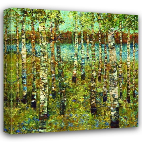 Carmen Dolce 20x20 Gallery Wrapped Canvas Wall Art Titled - Purple Birch