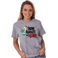 thumbnail image 5 of Smurfs Cute Smurfette How About a Hug Women's Graphic T Shirt Tees Brisco Brands S, 5 of 6