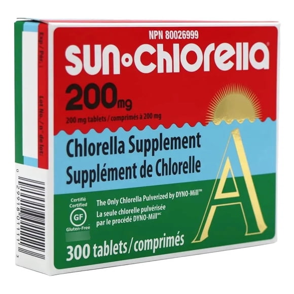 Sun Chlorella | 200 mg Suplemento Alimenticio 300 Tabletas