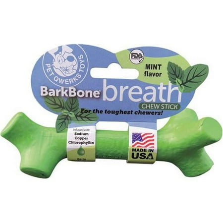 UPC: 0850000085299 | Pet Qwerks BBS6 Barkbone Breath Chew Mint Stick Toy – Small
