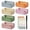 5.98×3.93×2.4 Inch, variant on Pastel Storage Crates 6-Pack, Space-Saving Foldable Baskets for Office Classroom Bedroom with Label Sheets & Marker
