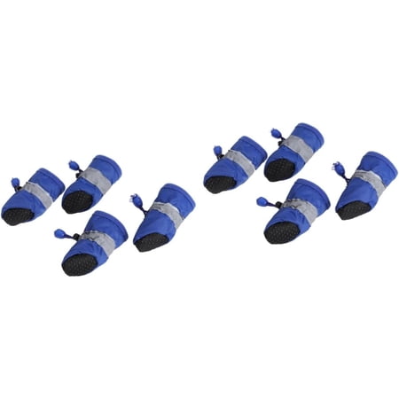 8 pcs Sole with for Medium Protectors Booties Dogs Control Draw Puppy Winter Large Walking Anti M Shoes Pet Seasons Small Dog Straps Boots Rain Socks Midium to All