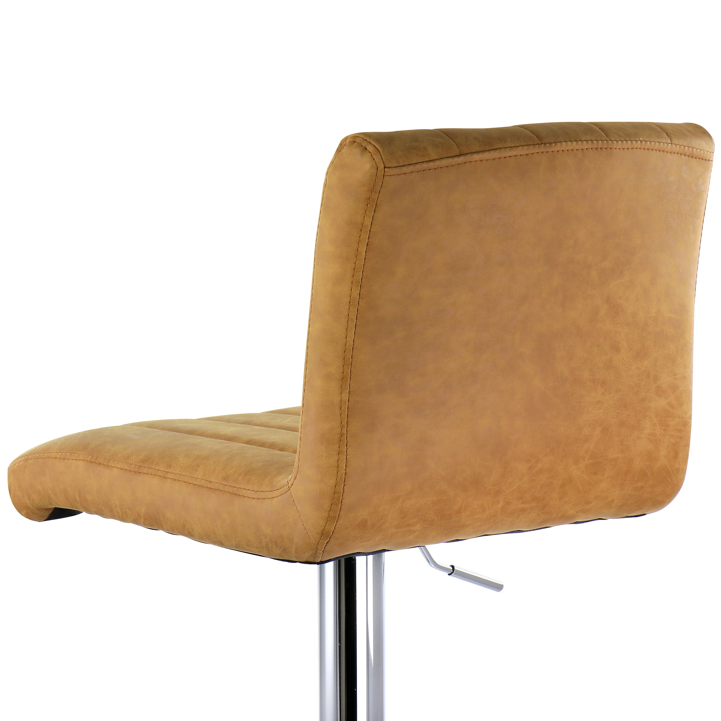 Elama Bar Stool with Adjustable Height & Swivel, Camel, Set of 2