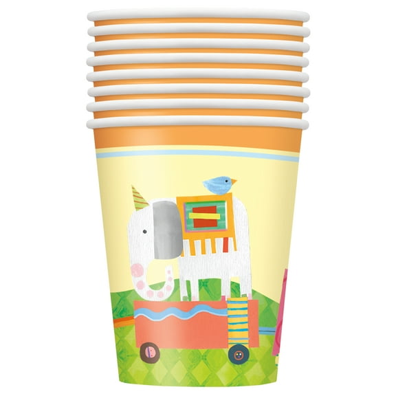 Circus Baby Shower Paper Cups, 9 oz, 8ct