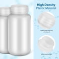 thumbnail image 3 of ETHZZLE 5Pcs Plastic Lab Bottles with Caps Wide Mouth Transparent Sample Storage Containers for Liquids, 3 of 6