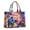 Purple Yellow Blue, variant on Large Capacity Tote Bag,Purple Butterfly Flower Pattern Handbag Fashion Luxury Tote Bag,15.7"x13"x 5.1" Inches,Laptop Compatible