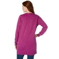 thumbnail image 3 of Woman Within Women's Plus Size The Cotton Perfect Boyfriend Cardigan Sweater, 3 of 5