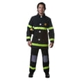 thumbnail image 1 of Adult Fire Fighter Costume in Black - Size Large, 1 of 1