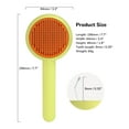 thumbnail image 6 of Emlimny Pet Grooming Brush for Cats and Dogs, Self-Cleaning Slicker Brush for Removes Mats, Tangles, and Loose Hair, Shedding Brush for Short or Long Haired Cats/Dogs (Donut), 6 of 6