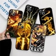 thumbnail image 2 of Demon Slayer Agatsuma Zenitsu funda de teléfono para Apple iPhone 16, 15, 14, 13, 12 mini, 11, XS, X, 8, 7 Pro Max Plus, cubierta negra de silicona suave, 2 of 5