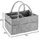 thumbnail image 3 of Organizador de pañales grande gris, portátil para viajes en coche, 3 of 5