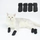 thumbnail image 4 of Botas antiarañazos para gatos, 4 piezas para mascotas, gatos, corte de baño, afeitado de uñas, cubierta de pie antiagarrotamiento, protector de pata negro pequeño Colco Cubierta de pies de gato, 4 of 8