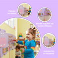 thumbnail image 3 of PLAYOUT KIDS | Panel Sensorial de Pared Safari Diseño Hipopótamo con Ábaco y Laberinto Magnético, 3 of 4