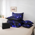 thumbnail image 6 of Feelyou Gaming Controller Kid Twin Bedding Sets 7-Piece, Futuristic Game Consloe Bedding Comforter Set, Honeycomb Abstract Blue Reversible Sheet Sets, Microfiber Bedroom Decor, 6 of 8