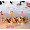 thumbnail image 5 of Clear Acrylic Flower Vase Rectangular, Floral Centerpiece for Dining Table 28 Inch Long Rectangle Decorative Vase for Weddings Home Decor, 5 of 7