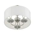 thumbnail image 2 of Livex Lighting - Brookdale - 3 Light Semi-Flush Mount In Transitional Style-11, 2 of 8