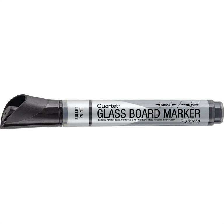 Quartet Premium Glass Board Dry Erase Marker Bullet Tip Assorted 4