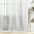 thumbnail image 5 of Martha Stewart Delicate Stripe Curtain Panel Pair, White, Pole Top, Sheer, Indoor, Adult, 2 Piece Set, 50" x 95", 5 of 5