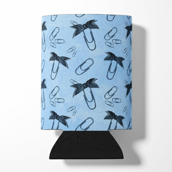 Watercolor Paper Clips Blue Can or Bottle Hugger