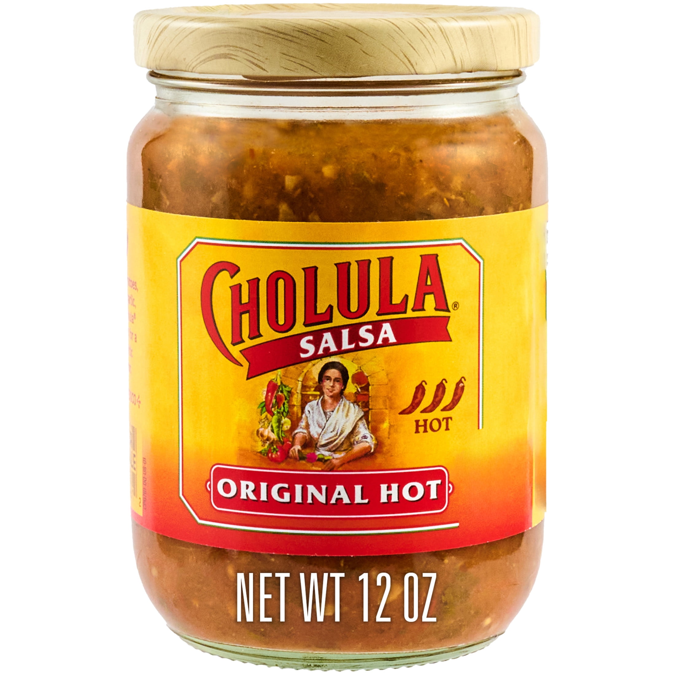(6 pack) Cholula Original Hot Salsa, 12.0 oz Bottle