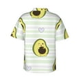 thumbnail image 3 of Goofa Avocado of a Hear Hawaiian Shirt for Men, Unisex Summer Beach Casual Short Sleeve Button Down Shirts,Aloha Tropical Floral print shirt-Small, 3 of 9
