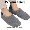 thumbnail image 5 of Mens Cozy Soft Sole Slipper Socks With Non Skid Bottoms, Warm Slipper Socks With Grippers For Men, Fuzzy House Slippers, 5 of 5