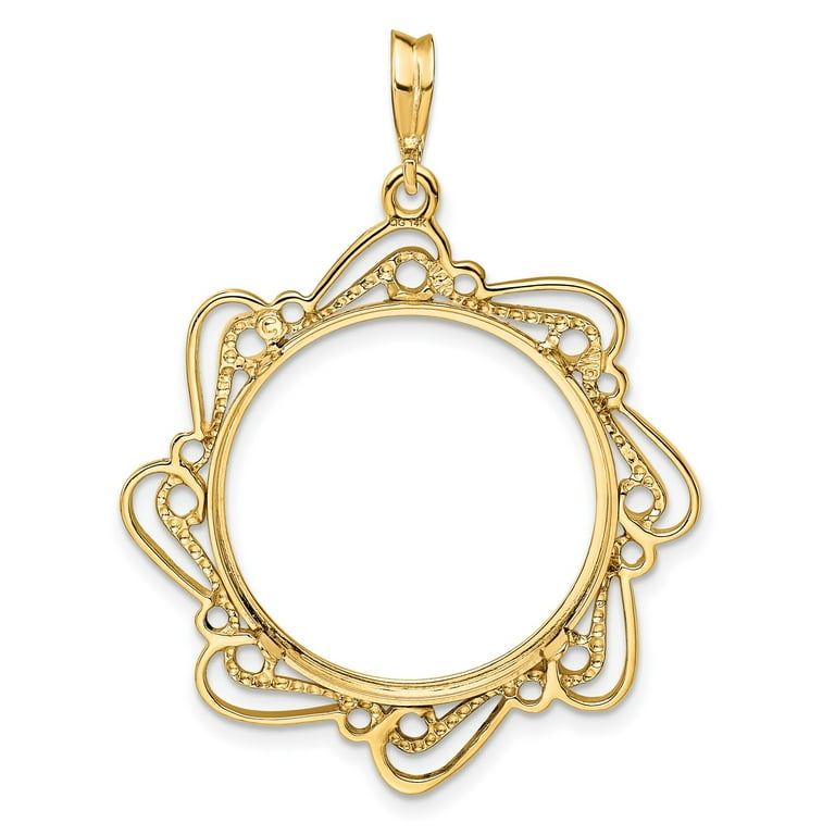 Gold coin shop bezel frame