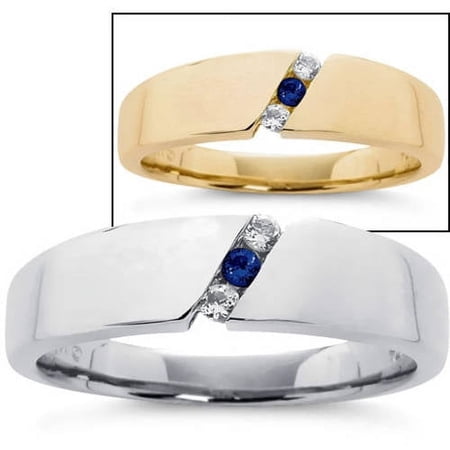 Personalized Family Jewelry Men's Birthstone Ring 1-4 Stones available in Sterling Silver, 10kt and 14kt Yellow and White Gold