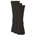 thumbnail image 2 of MeMoi Boys' Ribbed Rayon from Bamboo Blend Crew Socks - Boys - Male, 6-7, Black, 2 of 4