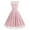 Pink, variant on Elegant Embroidered Cocktail Dress for Women Mesh Patchwork Sleeveless A-Line Vintage 1950s Swing Party Dresses