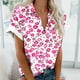 thumbnail image 2 of Mujeres Pantalones Cortos Impresos Blusas de Manga Corta Y Top Regular, Vestido de Moda de Verano Casual para Mujeres, 2 of 4